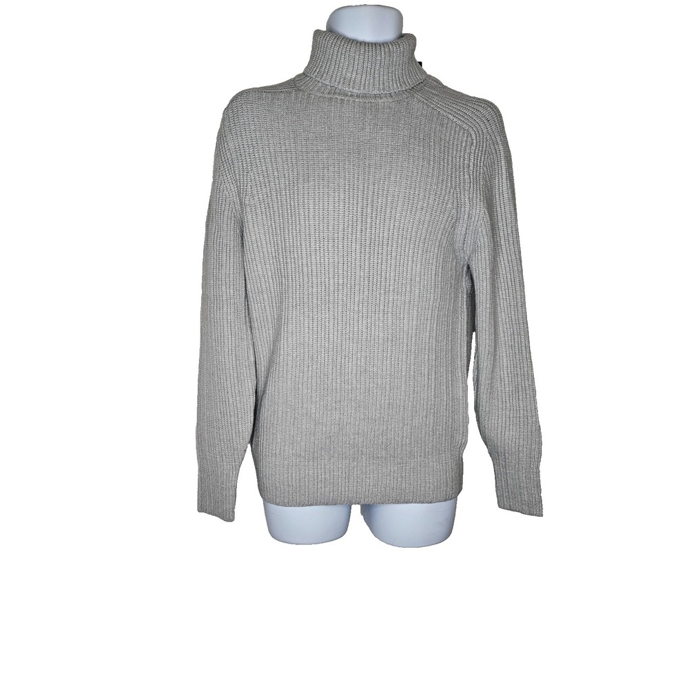 7 Diamonds Men's Twin City Rolled Ivory Turtleneck Sweater size L